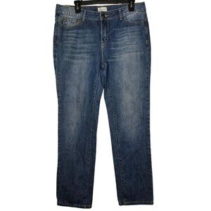 Adam Levine Womens The Boyfriend Denim Blue Jeans Size 7/8 Stretch Casual Basic